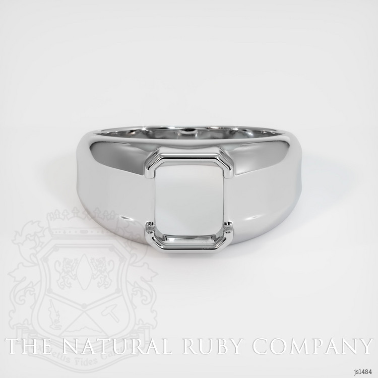 14K White Gold Men's Ring Setting
