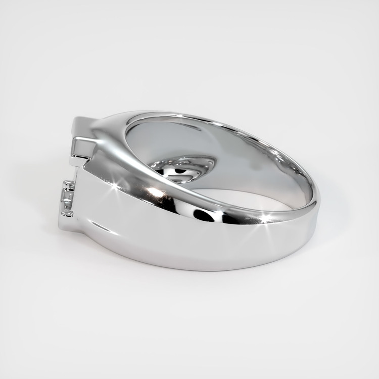 14K White Gold Men's Ring Setting