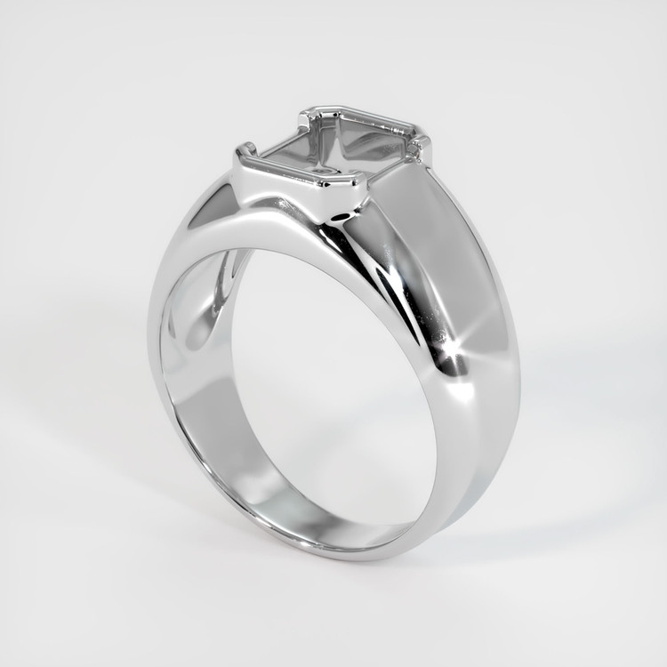 18K White Gold Men's Ring Setting