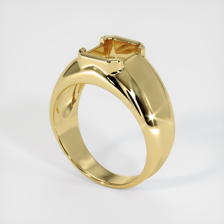 18K Yellow Gold Men's Ring Setting