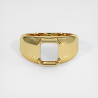 18K Yellow Gold Men's Ring Setting Image
