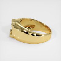 18K Yellow Gold Men's Ring Setting Image