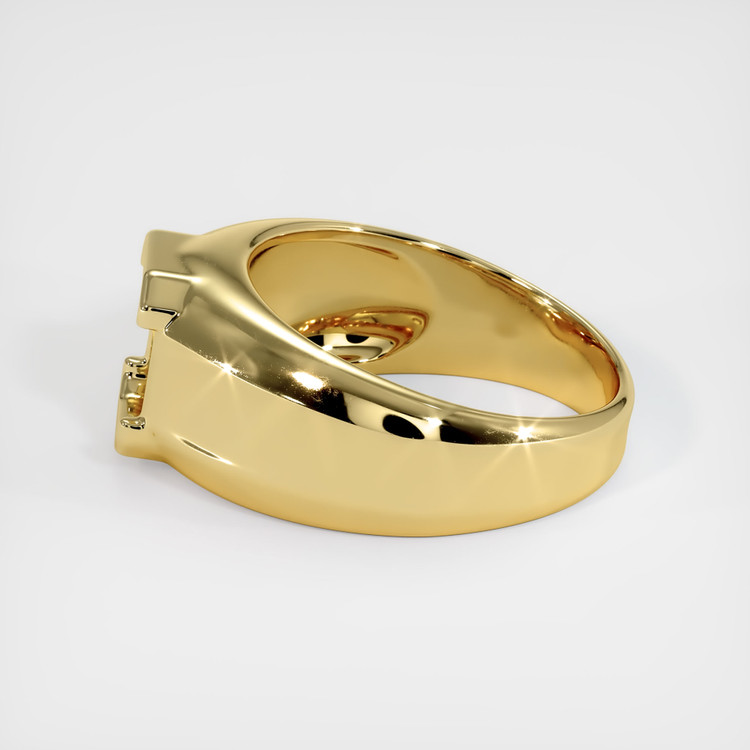18K Yellow Gold Men's Ring Setting