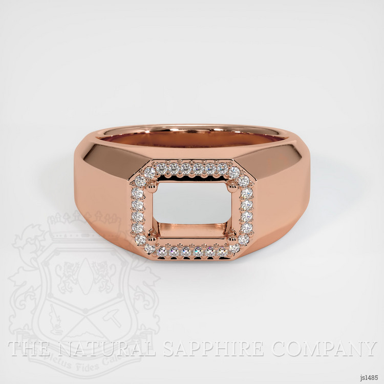 14K Rose Gold Men's Ring Setting