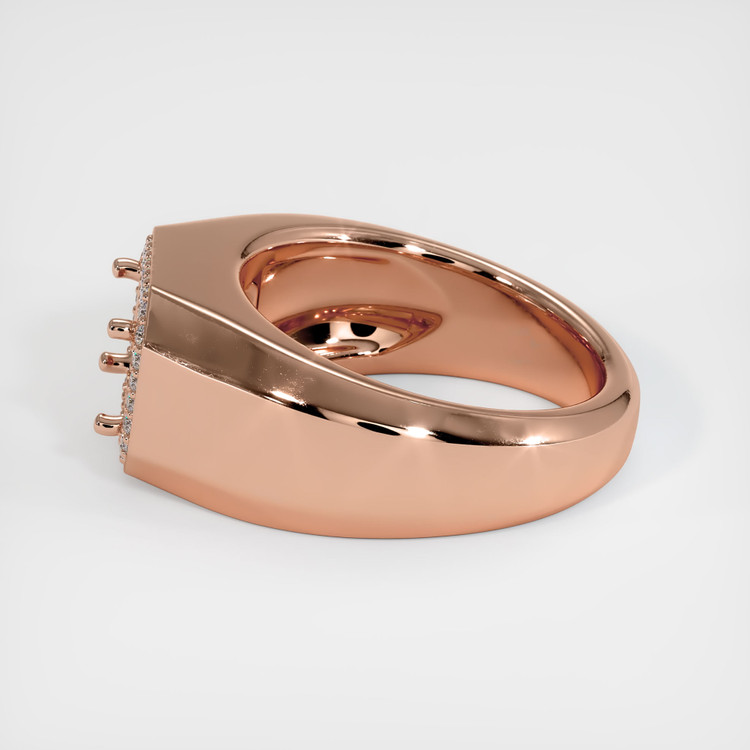 14K Rose Gold Men's Ring Setting