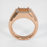 18K Rose Gold Men's Ring Setting Image