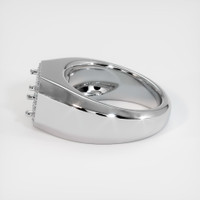14K White Gold Men's Ring Setting Image