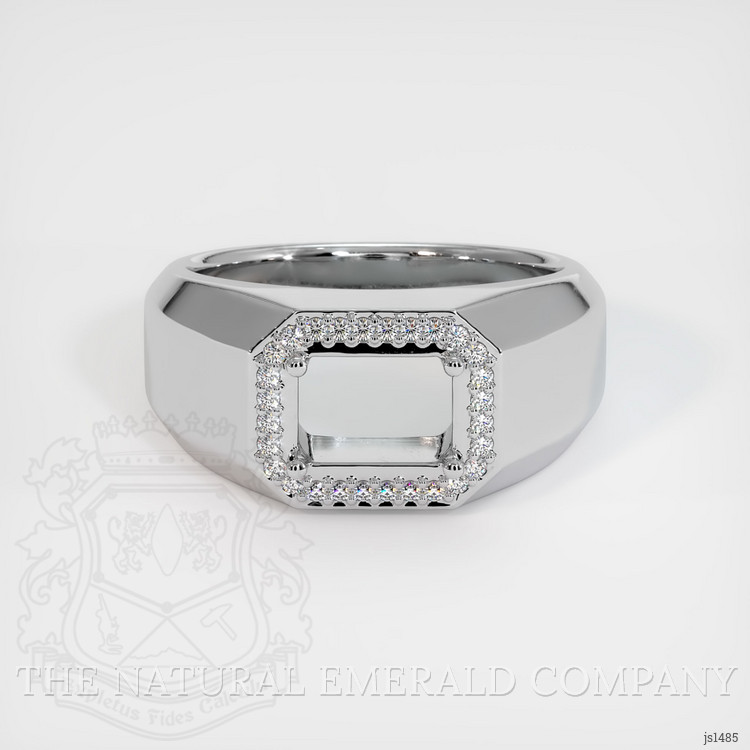 18K White Gold Men's Ring Setting