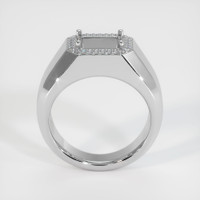 18K White Gold Men's Ring Setting Image
