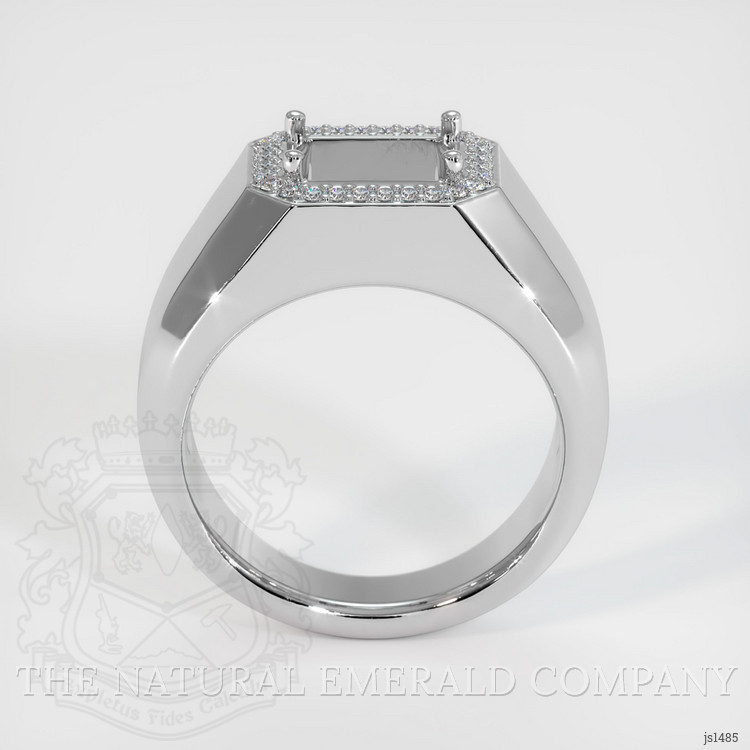 18K White Gold Men's Ring Setting