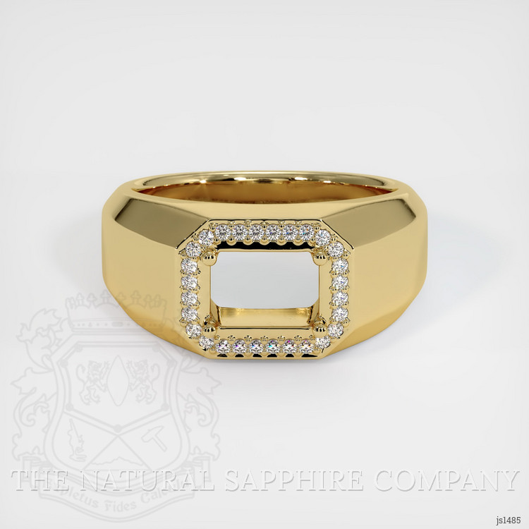 10K Yellow Gold Men's Ring Setting