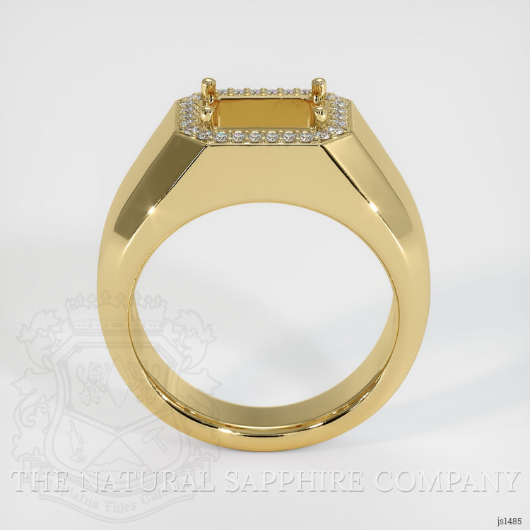10K Yellow Gold Men's Ring Setting