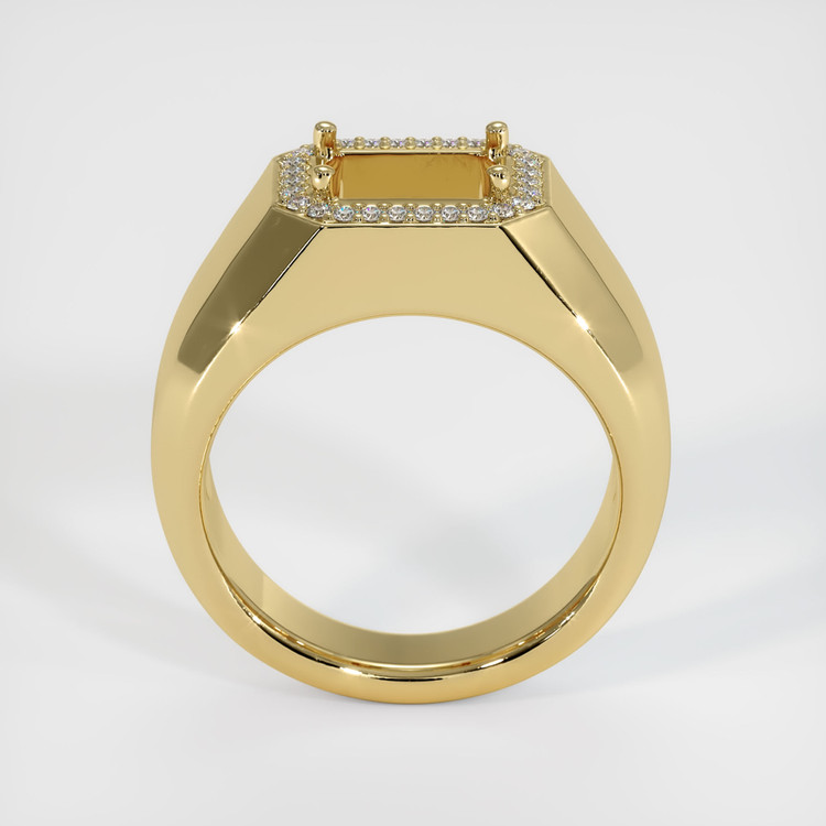 14K Yellow Gold Men's Ring Setting