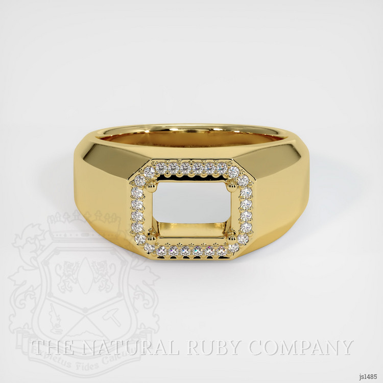 18K Yellow Gold Men's Ring Setting