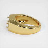 18K Yellow Gold Men's Ring Setting Image