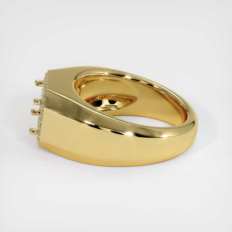 18K Yellow Gold Men's Ring Setting
