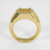 18K Yellow Gold Men's Ring Setting Image