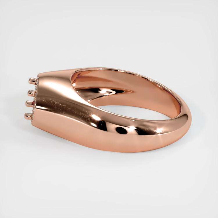 14K Rose Gold Men's Ring Setting