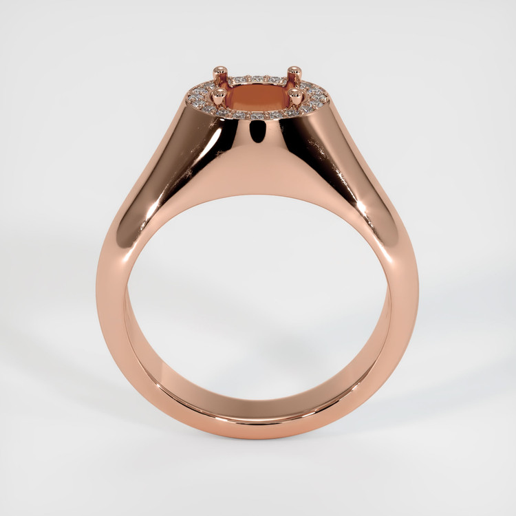 14K Rose Gold Men's Ring Setting