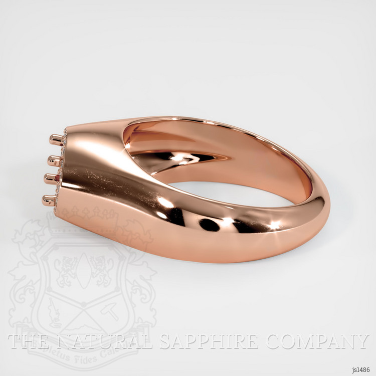 18K Rose Gold Men's Ring Setting