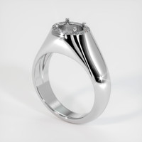 10K White Gold Men's Ring Setting Video