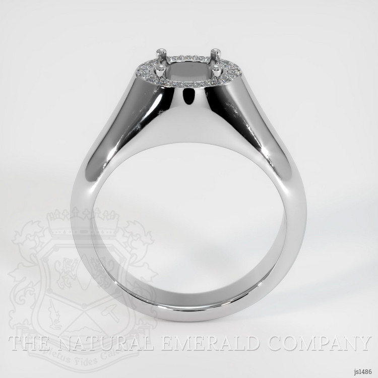 18K White Gold Men's Ring Setting