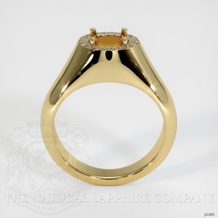10K Yellow Gold Men's Ring Setting