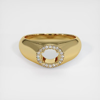 14K Yellow Gold Men's Ring Setting Image