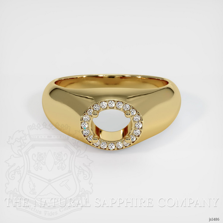 14K Yellow Gold Men's Ring Setting