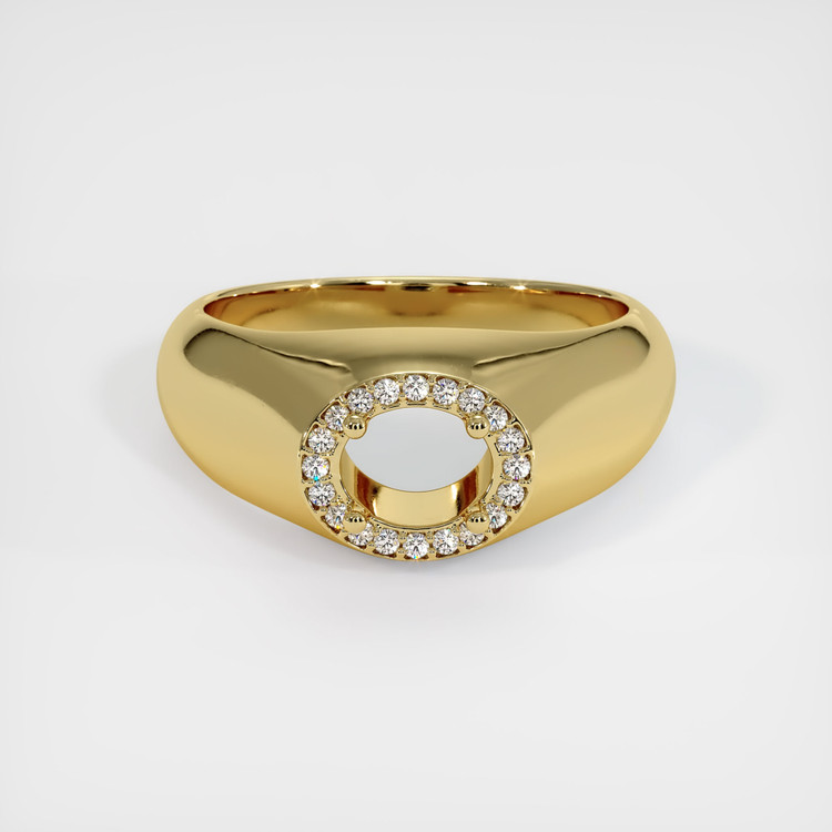 18K Yellow Gold Men's Ring Setting
