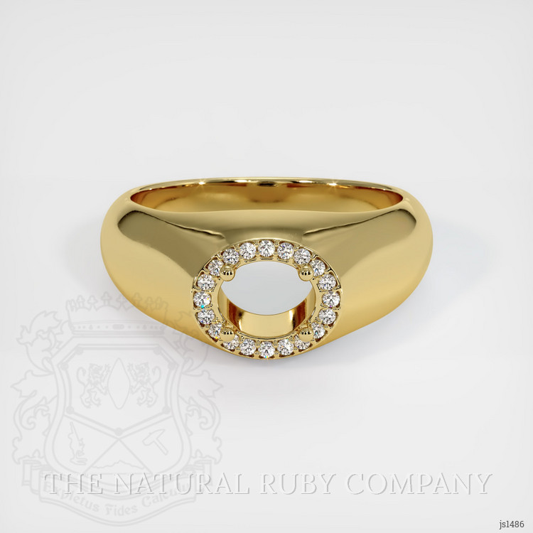 18K Yellow Gold Men's Ring Setting