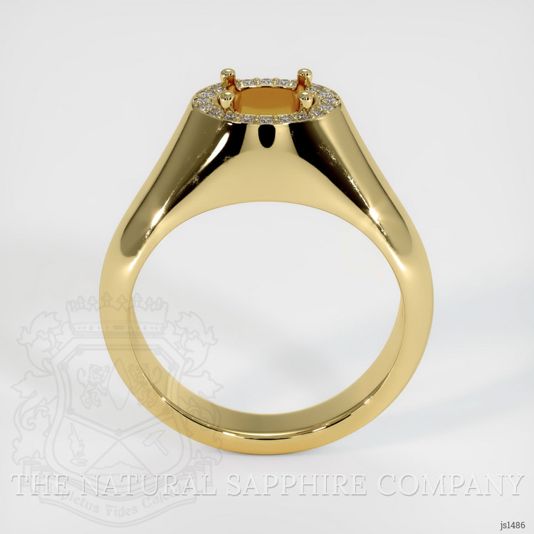 18K Yellow Gold Men's Ring Setting