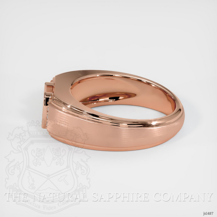 14K Rose Gold Men's Ring Setting