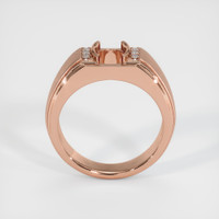 14K Rose Gold Men's Ring Setting Image