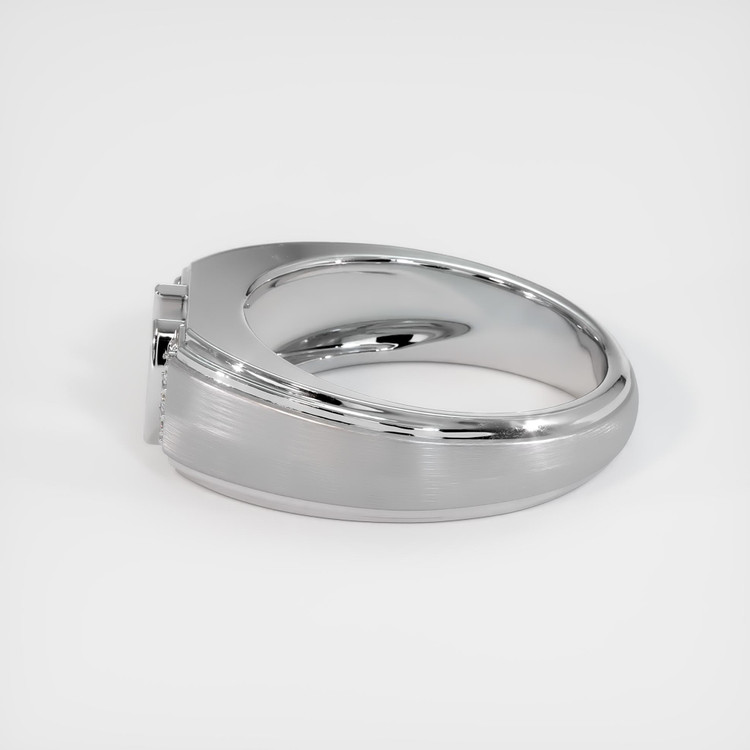 14K White Gold Men's Ring Setting