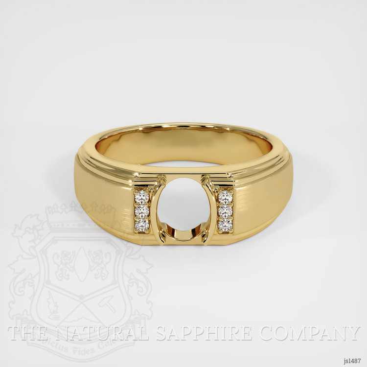 10K Yellow Gold Men's Ring Setting