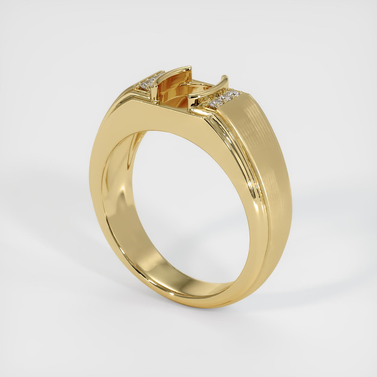 14K Yellow Gold Men's Ring Setting