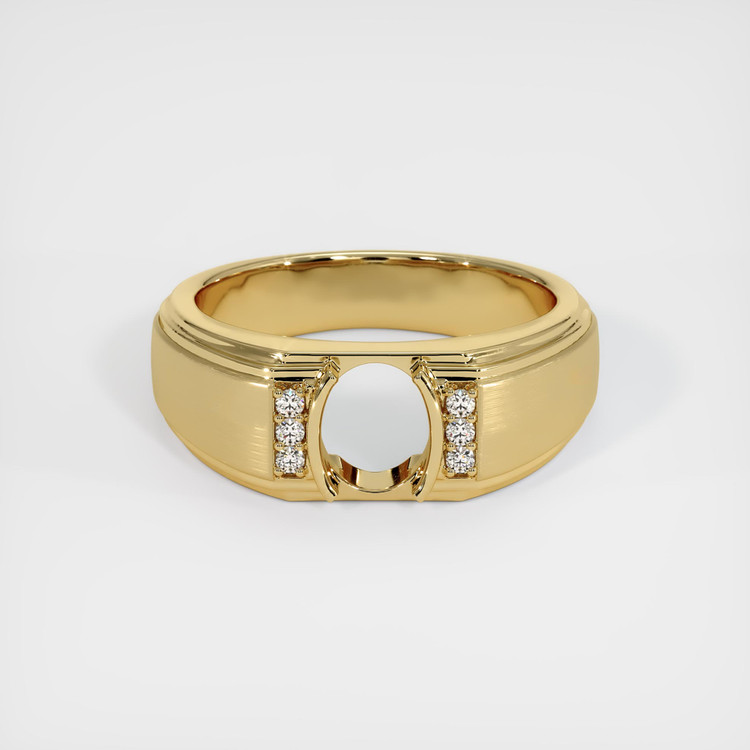 14K Yellow Gold Men's Ring Setting