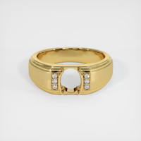 18K Yellow Gold Men's Ring Setting Image