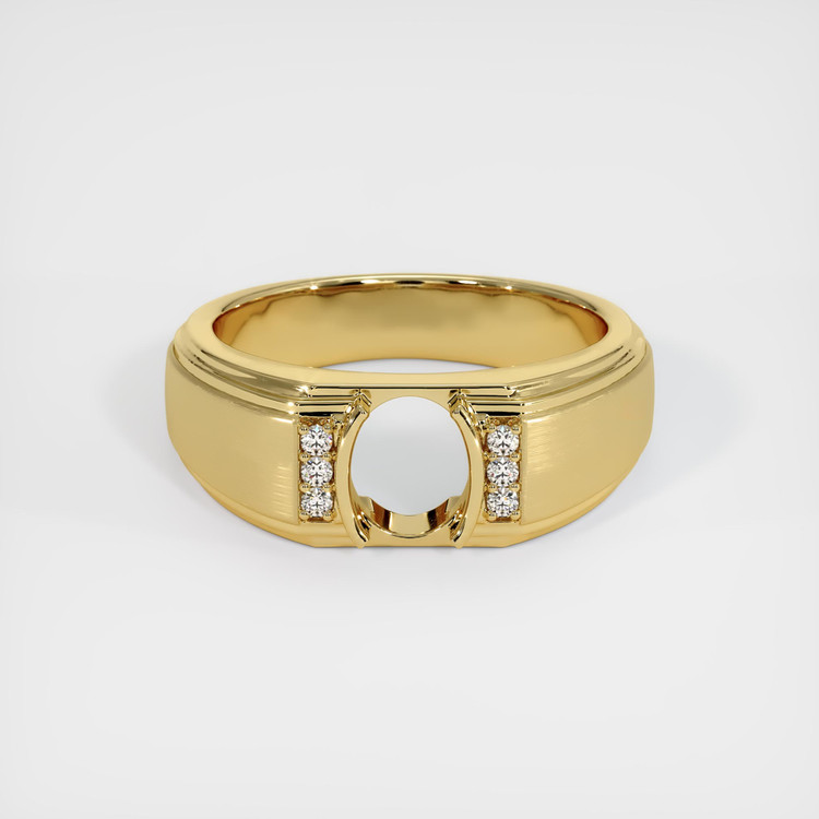18K Yellow Gold Men's Ring Setting