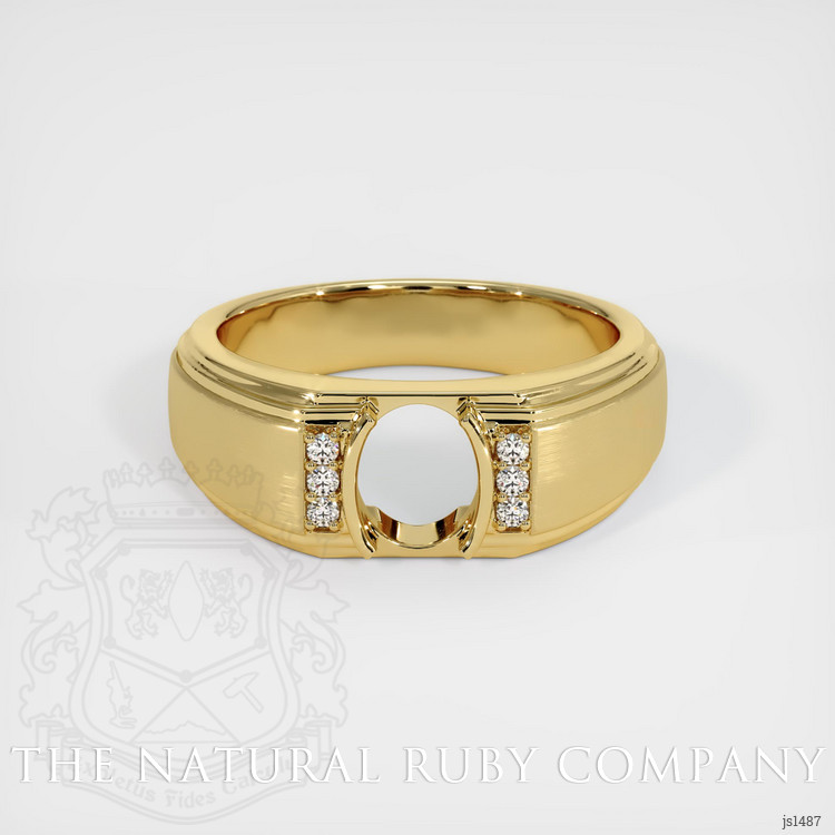 18K Yellow Gold Men's Ring Setting