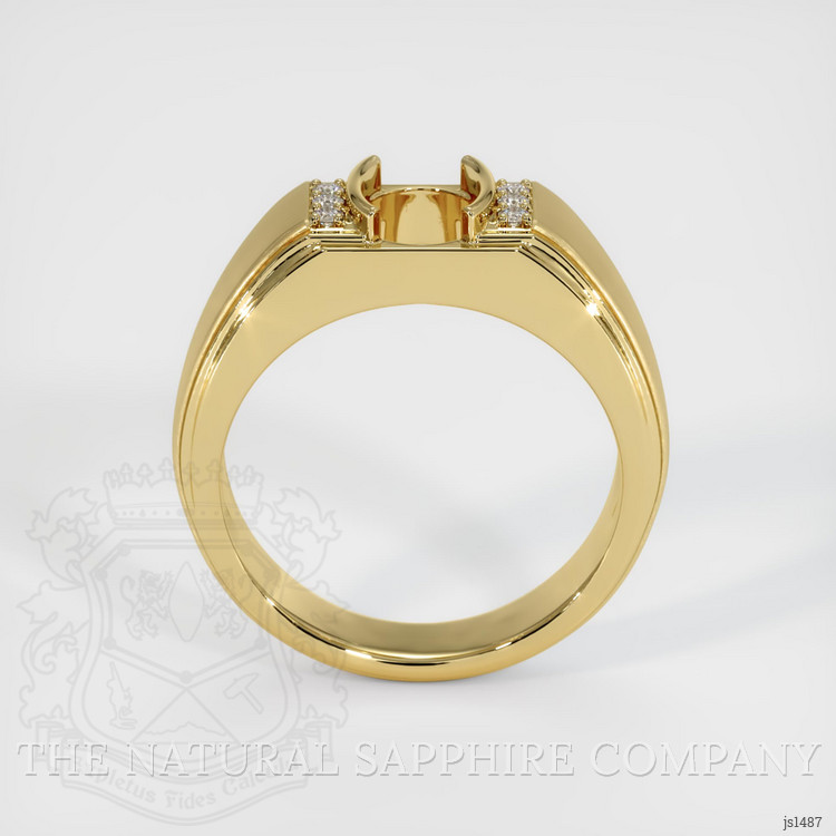 18K Yellow Gold Men's Ring Setting