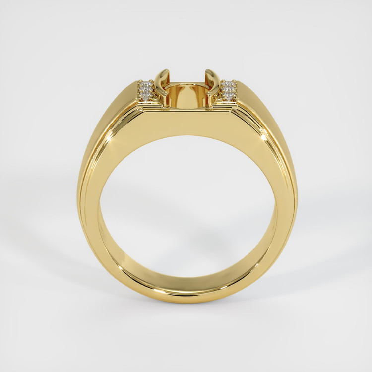 18K Yellow Gold Men's Ring Setting