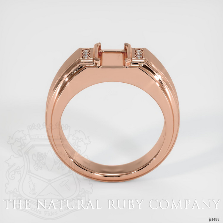 14K Rose Gold Men's Ring Setting