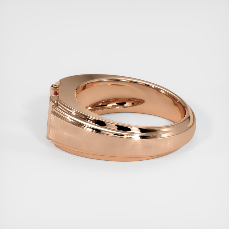 18K Rose Gold Men's Ring Setting