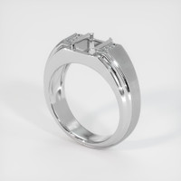 10K White Gold Men's Ring Setting Video