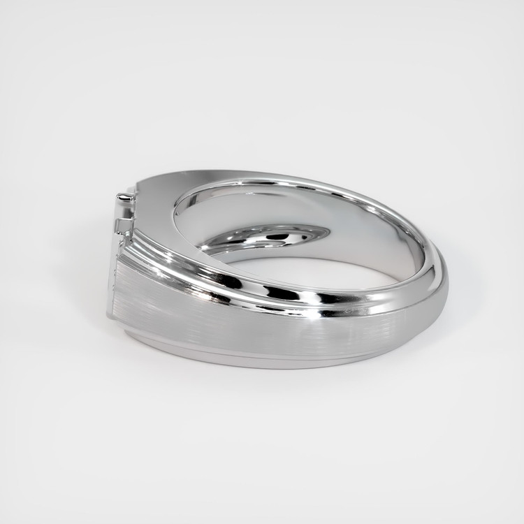 14K White Gold Men's Ring Setting