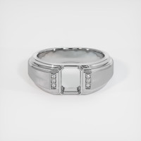 18K White Gold Men's Ring Setting Image