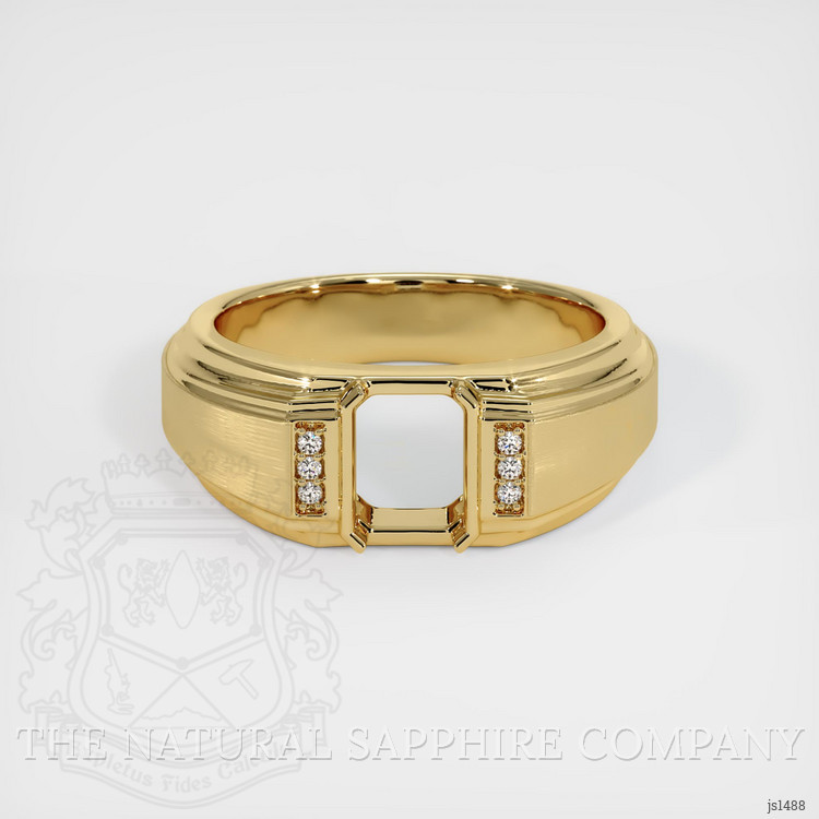 10K Yellow Gold Men's Ring Setting