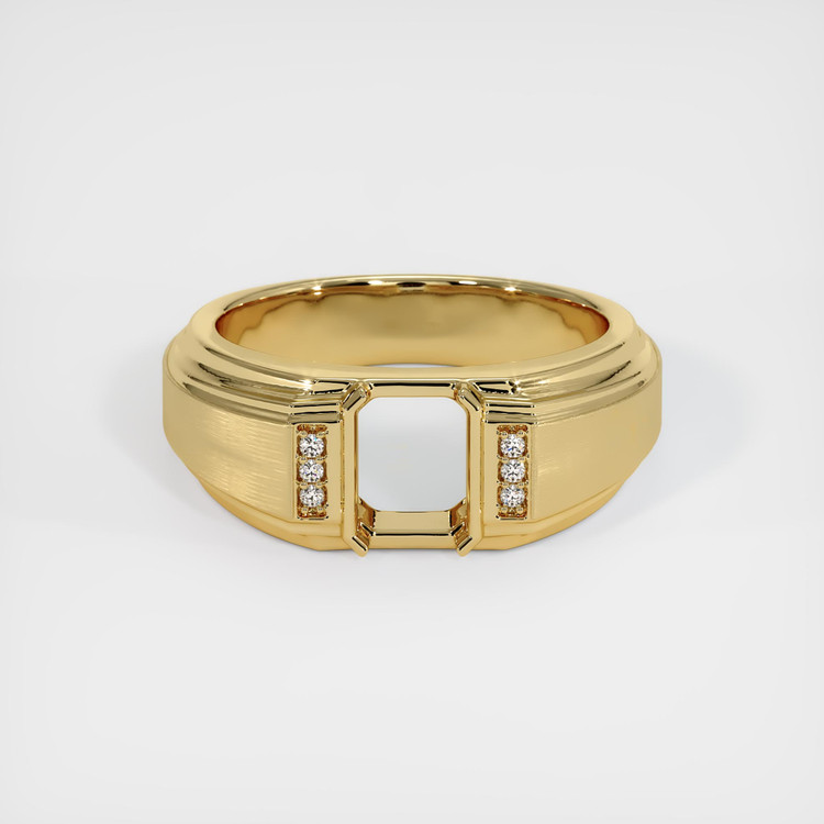 10K Yellow Gold Men's Ring Setting